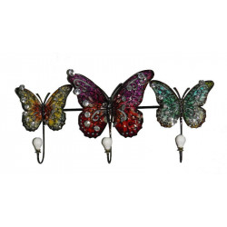 Porte manteau mural Papillon - 54 cm