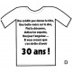 Tee-shirt humoristique à texte