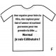 Tee-shirt humoristique à texte