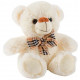 Peluche Ourson blanc avec ruban - 20 cm