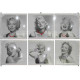 Cadre toile Marilyn Monroe avec gemmes - 30 x 30 cm