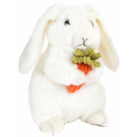 Peluche Lapin avec carotte - 20 cm
