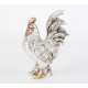 Statuette Coq couleur argent - 16 cm