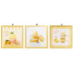 Tableau toile cuisine Macaron ou Cupcake - 40 x 40 cm