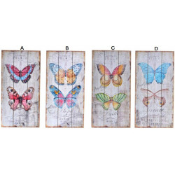 Tableau bois Papillon - 48 x 24 cm