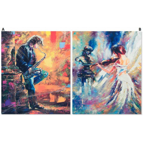 Cadre toile Musicien - 56 x 46 cm