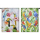 Tableau toile Perroquet et Toucan - 70 x 50 cm