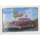 Plaque murale métal relief Voiture - Route 66 - vintage - 30 x 20 cm