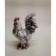 Statuette Coq couleur argent - 16 cm