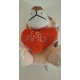 Peluche Animaux avec coeur - 14 cm