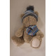 Peluche Ourson avec bonnet et écharpe - 25 cm