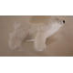 Peluche Ours Polaire marchant - 33 cm