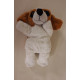 Peluche marionnette chien Saint Bernard - 33 cm