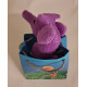 Peluche Hippocampe dans pochette cadeau 