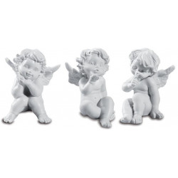 Lot de 3 figurines ange en résine