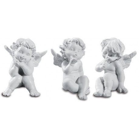 Lot de 3 figurines ange en résine